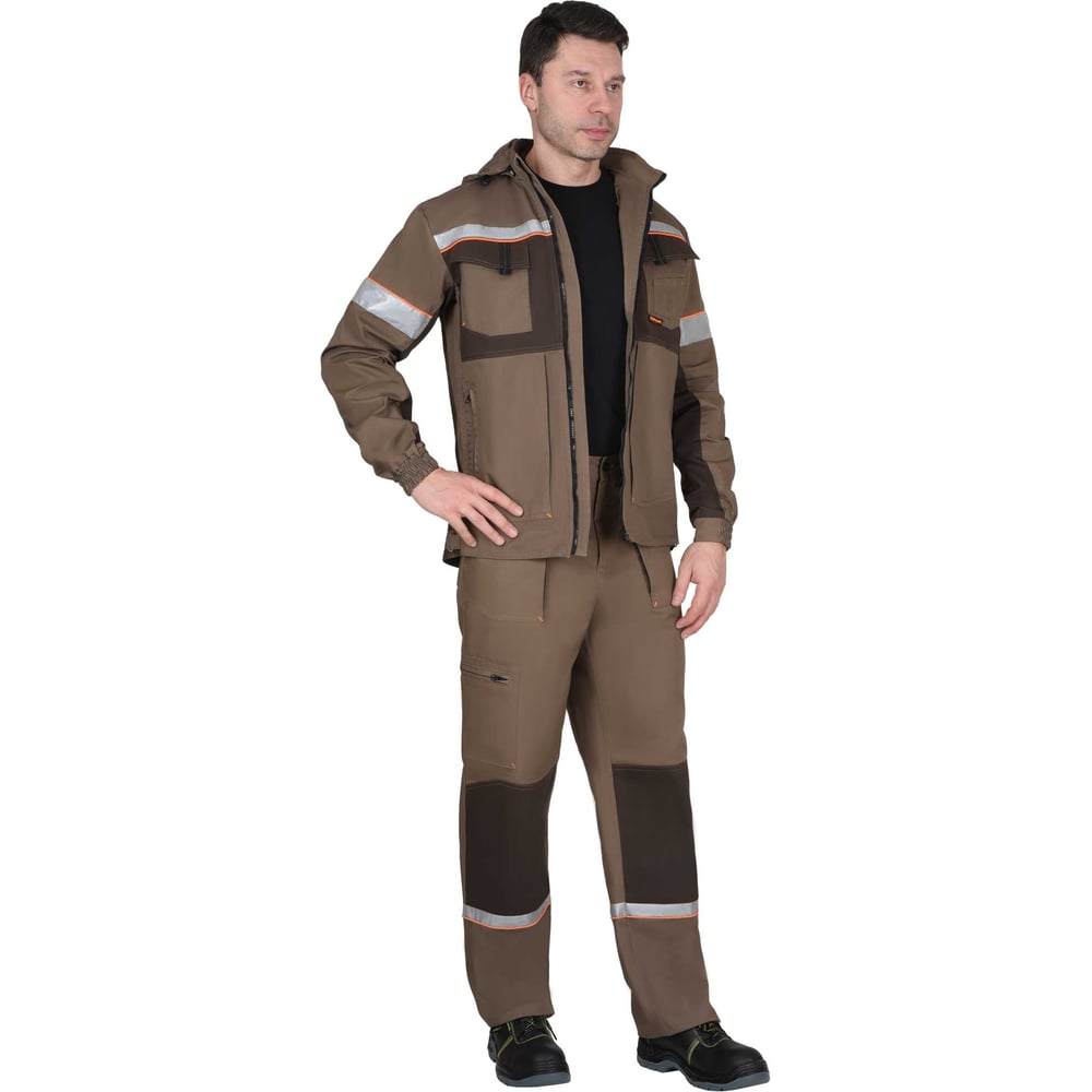 Изображение товара Мужской костюм СИРИУС РОДОС-К куртка брюки водоотталкивающий светло-коричневый