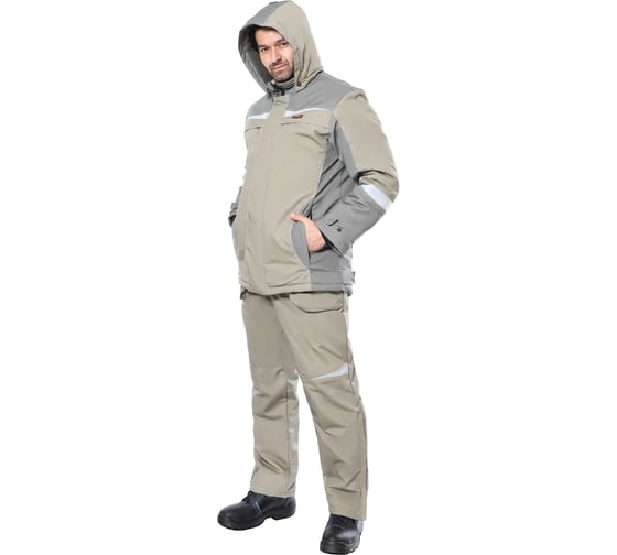 Изображение товара Костюм зимний СИРИУС "ОЗОН" куртка, брюки св. оливковый с, темно- оливковым р. 120-124/182-188 (ЧЗ) 124060