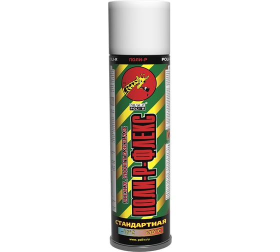 Изображение товара Монтажная пена Poli-R FLEX (стандартная; 500 мл; 526 г) 13600