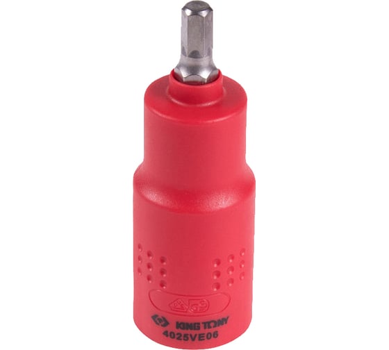 Изображение товара Насадка торцевая диэлектрическая HEX (6х75 мм; 1/2") KING TONY 4025VE06