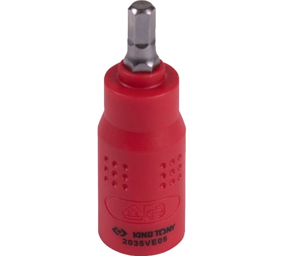 Изображение товара Насадка торцевая диэлектрическая HEX (5х54 мм; 1/4") KING TONY 2035VE05