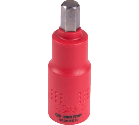 Изображение товара Насадка торцевая диэлектрическая HEX (10х75 мм; 1/2") KING TONY 4025VE10