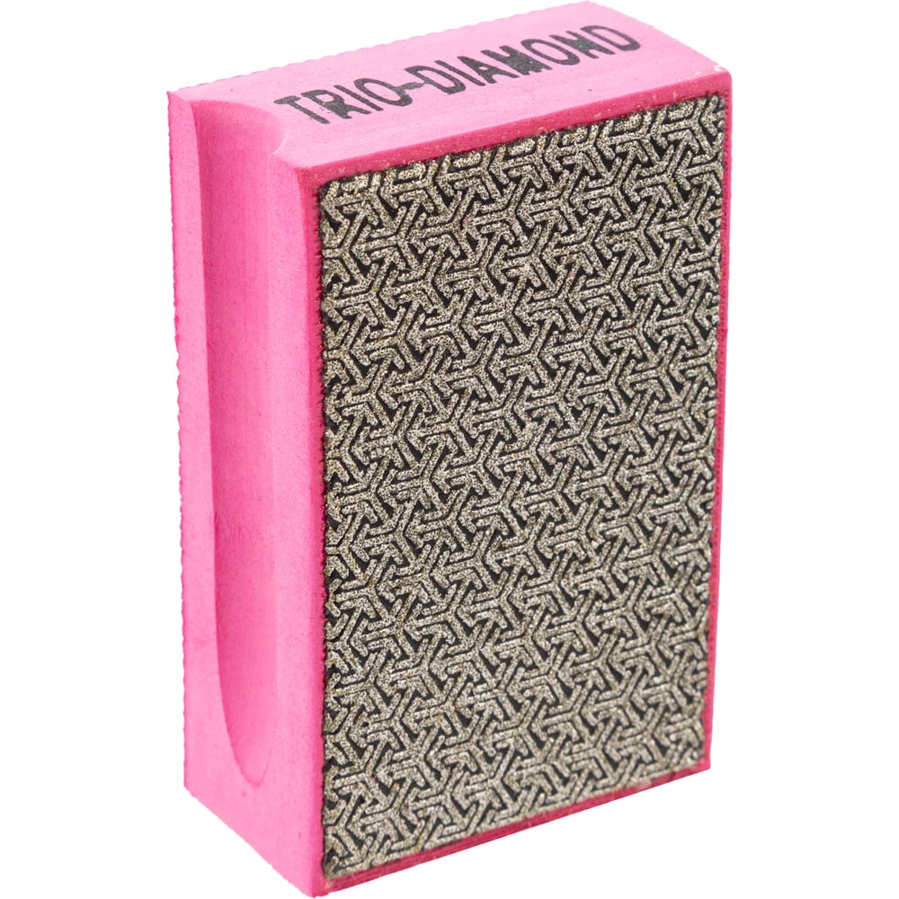 Изображение товара Алмазная губка шлифовальная TRIO-DIAMOND 90х55 мм P50 для обработки камня и керамики