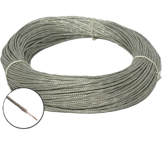 Изображение товара Термостойкий монтажный провод БУРЕВЕСТНИК мгтфэ 1x0.07 мм2, 50м BOZ70519L50