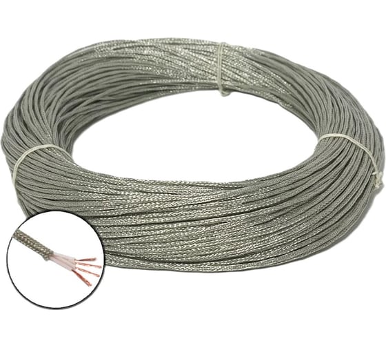 Изображение товара Термостойкий монтажный провод БУРЕВЕСТНИК МГТФЭ 4x0.12 мм2, 2м BOZ70533L2