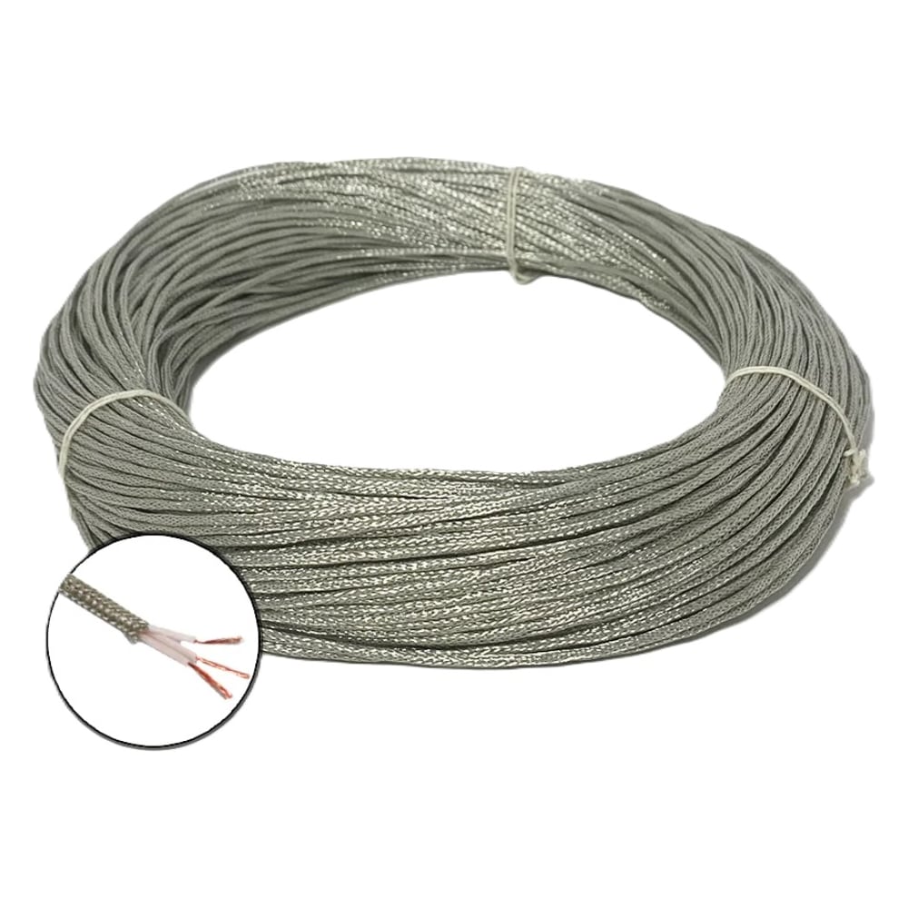 Изображение товара Термостойкий монтажный провод БУРЕВЕСТНИК МГТФЭ 3x0.12 мм2 50м бухта