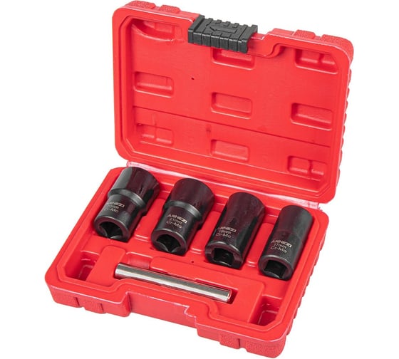 Изображение товара Набор головок (экстракторов) Arnezi для поврежденных гаек и болтов, 5 пр. (CR-MO) R5304012