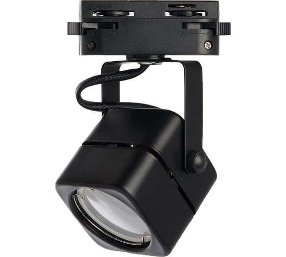Изображение товара Трековый однофазный светильник на шинопровод FERON GU10, AL190, 50W, 230V, черный 41590