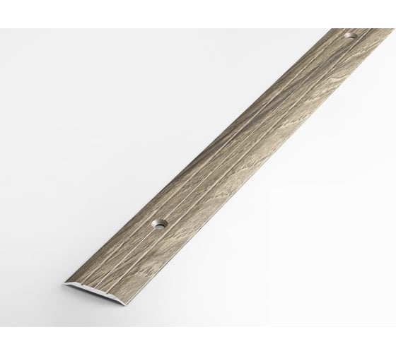 Изображение товара Порог прямой алюминиевый декоративный ЛУКА (25 мм, 1,8 м, Дуб английский) УТ000025991