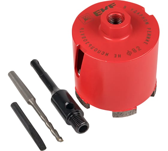 Изображение товара Коронка алмазная Expert DCH-82 Laser (82 мм; M16; SDS-Plus) EKF dch-82-m16