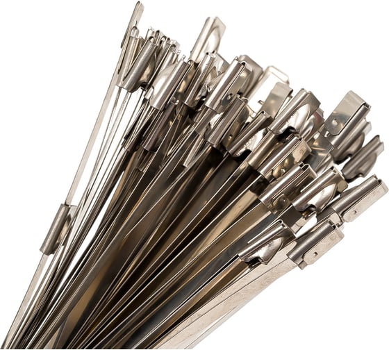 Изображение товара Стяжной металлический хомут KRAFT 250х4.6, уп. 50 шт. KT 880573