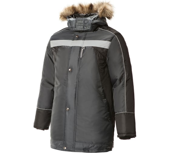 Изображение товара Утепленная куртка СОЮЗСПЕЦОДЕЖДА Ямал темно-серая/черная, р. 56-58, рост 170-176 2000000009353