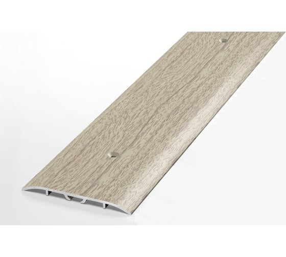 Изображение товара Порог прямой алюминиевый декоративный ЛУКА (60 мм, 1,35 м, бук) УТ000012437