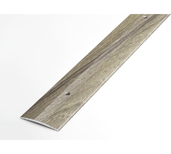 Изображение товара Порог прямой алюминиевый декоративный ЛУКА (37 мм, 1,8 м, дуб английский) УТ000026045