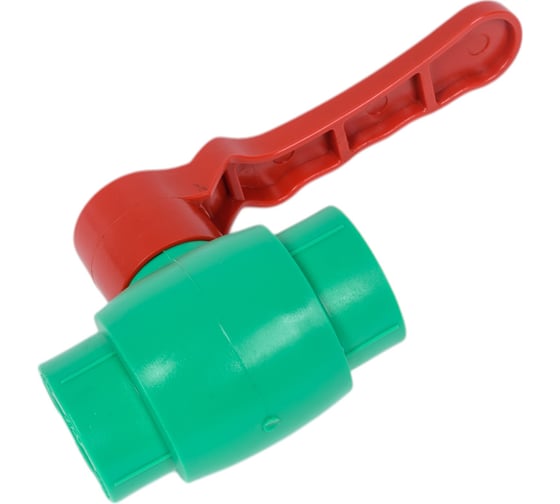 Изображение товара Шаровой кран Blue Ocean ГВС, рычаг, 25, полипропиленовый, зеленый PPRF/BV/PPR/HW G -1 -25