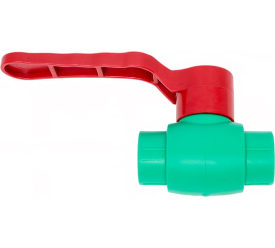 Изображение товара Шаровой кран Blue Ocean ГВС, рычаг, 20, полипропиленовый, зеленый PPRF/BV/PPR/HW G -1 -20