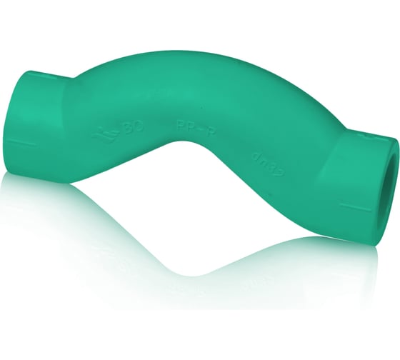Изображение товара Обвод-фитинг Blue Ocean короткий, 32, полипропиленовый, зеленый PPRF/BP G -32