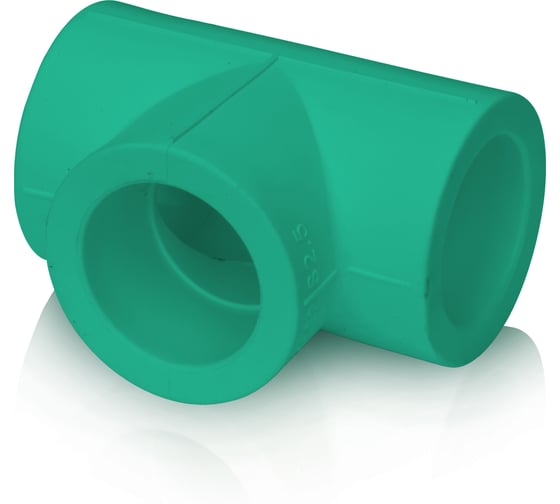 Изображение товара Прямой тройник Blue Ocean 32, полипропиленовый, зеленый PPRF/ET G -32