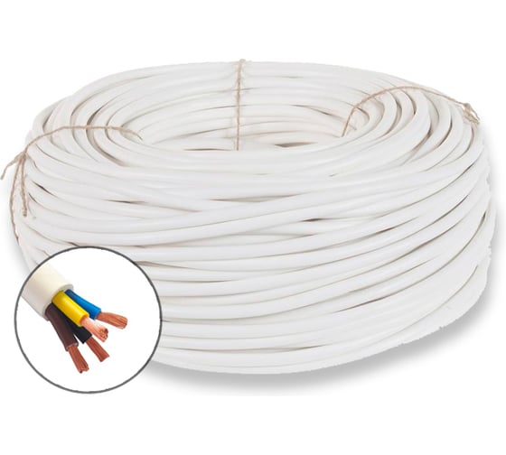 Изображение товара Провод бытовой БУРЕВЕСТНИК ПВСнг(A)-LS 4x1.5 мм2, 10м BOZ76359L10