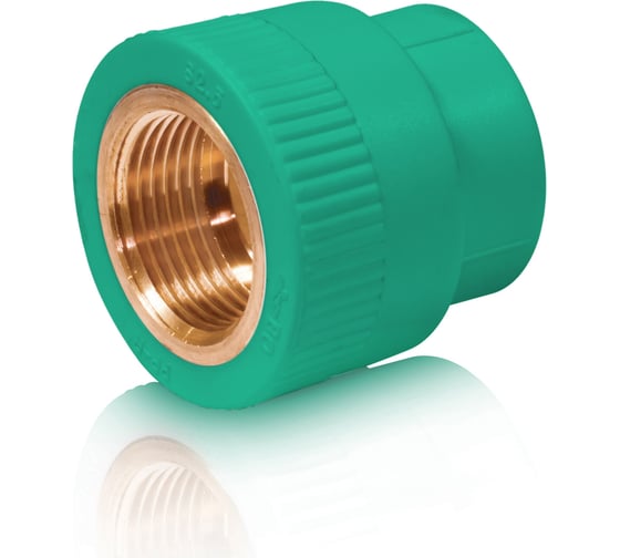 Изображение товара Комбинированная муфта с внутренней резьбой Blue Ocean 25x3/4", полипропиленовая, зеленая PPRF/IA(G)-25x3/4"