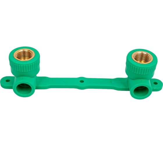 Изображение товара Водорозетки на планке с внутренней резьбой Blue Ocean 20х1/2, полипропиленовые, зеленые PPRF/ITWMD90E(G)-20х1/2"