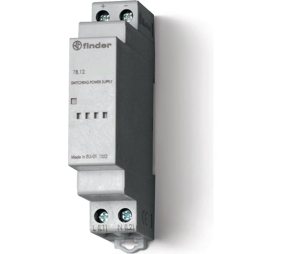 Изображение товара Импульсный блок питания Finder вход 110-240В AC, выход 12В DC, 12Вт, 781212301200