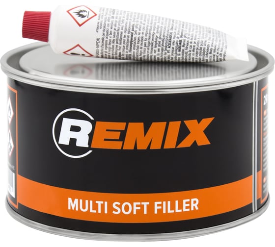 Изображение товара Полиэфирная универсальная шпатлевка REMIX 2К 0,9 кг RM-MSF-900