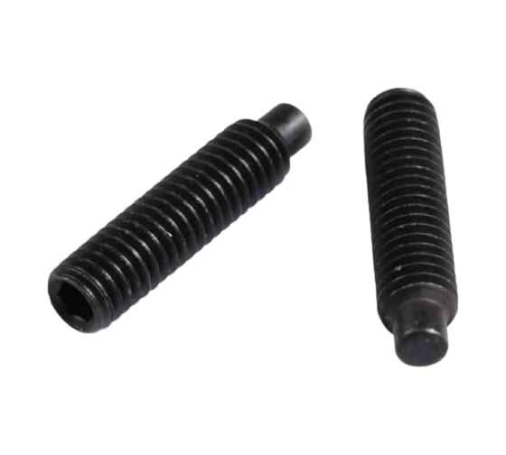 Изображение товара Установочный винт с внутр. шестигранником КРЕП-КОМП DIN 915, 3х8, пр. 10.9, с цапфой, 100 шт. вуц38