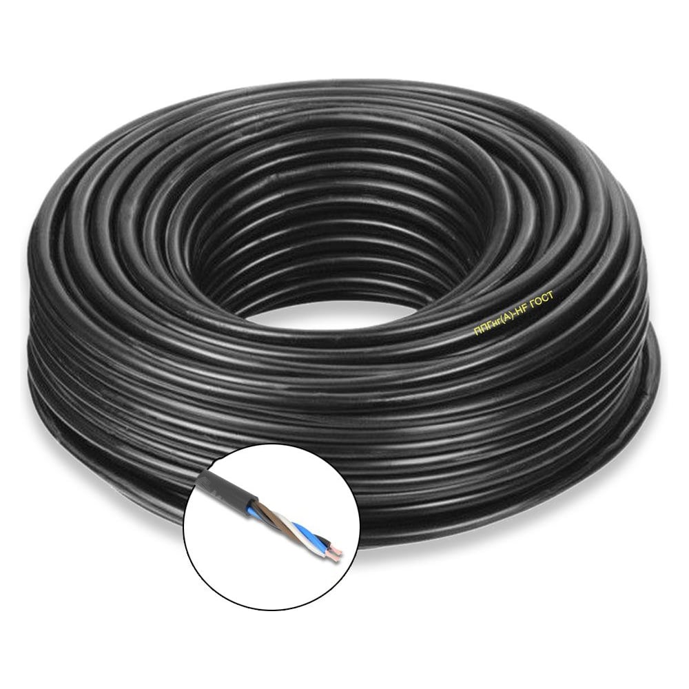 Кабель силовой БУРЕВЕСТНИК ппгнг(a)-hf 4x1.5 мм2, 5м BOZ100833L5