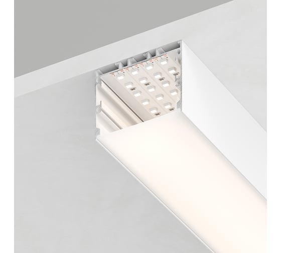 Изображение товара Накладной профиль для светодиодной ленты FERON CAB257 цвет белый, 10373