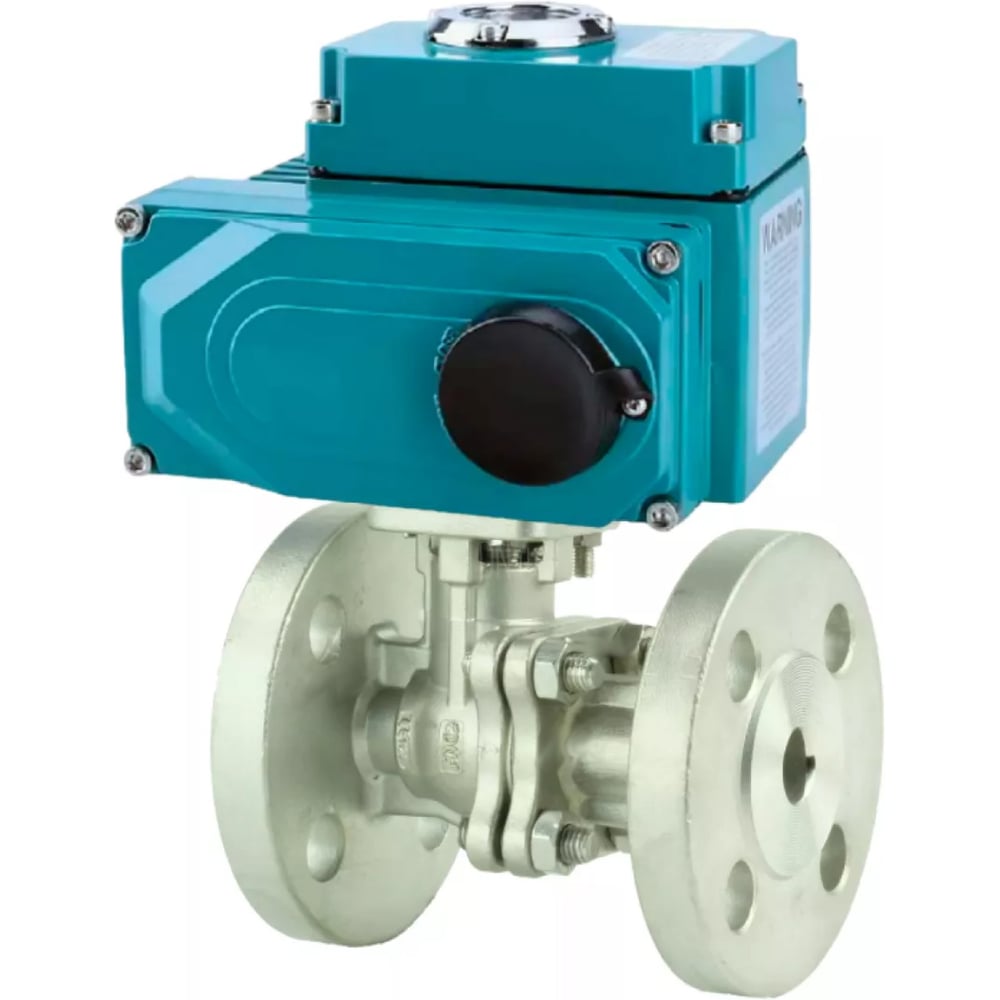 Изображение товара Кран DN.ru шаровой Ду65 Ру16 фланцевый электропривод 210°C профессиональный