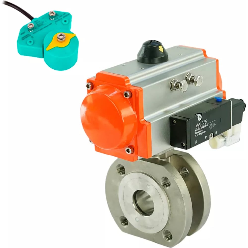 Изображение товара Двухходовой шаровой кран из нержавеющей стали DN.ru Ду65 Ру16