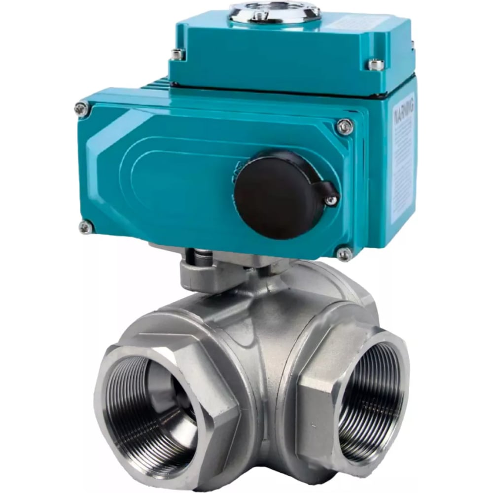 Изображение товара Кран DN.ru шаровой RP.SS316.200.MM-ISO Ду65 Ру40 с электроприводом