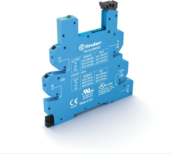 Изображение товара Розетка Finder mAsterbAsic для реле 34 серии, = 24в Dc, 6а, 93607024