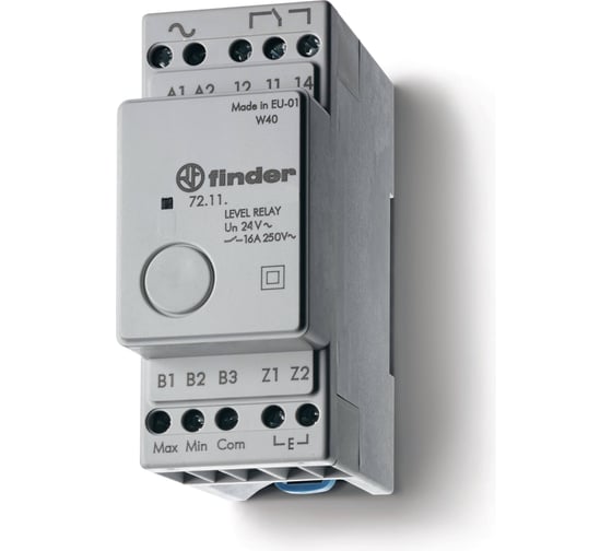 Изображение товара Реле контроля жидкости Finder функц наполнения или дренаж, задерж 1сек., чувствительн, 721190240000