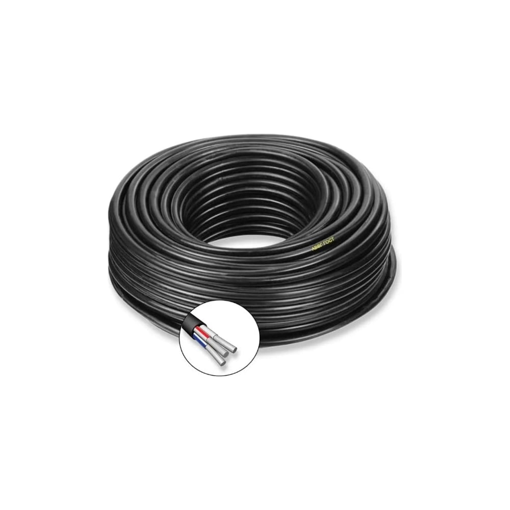 Изображение товара Кабель силовой БУРЕВЕСТНИК аввг 3x10 мм2 2м ГОСТ алюминий