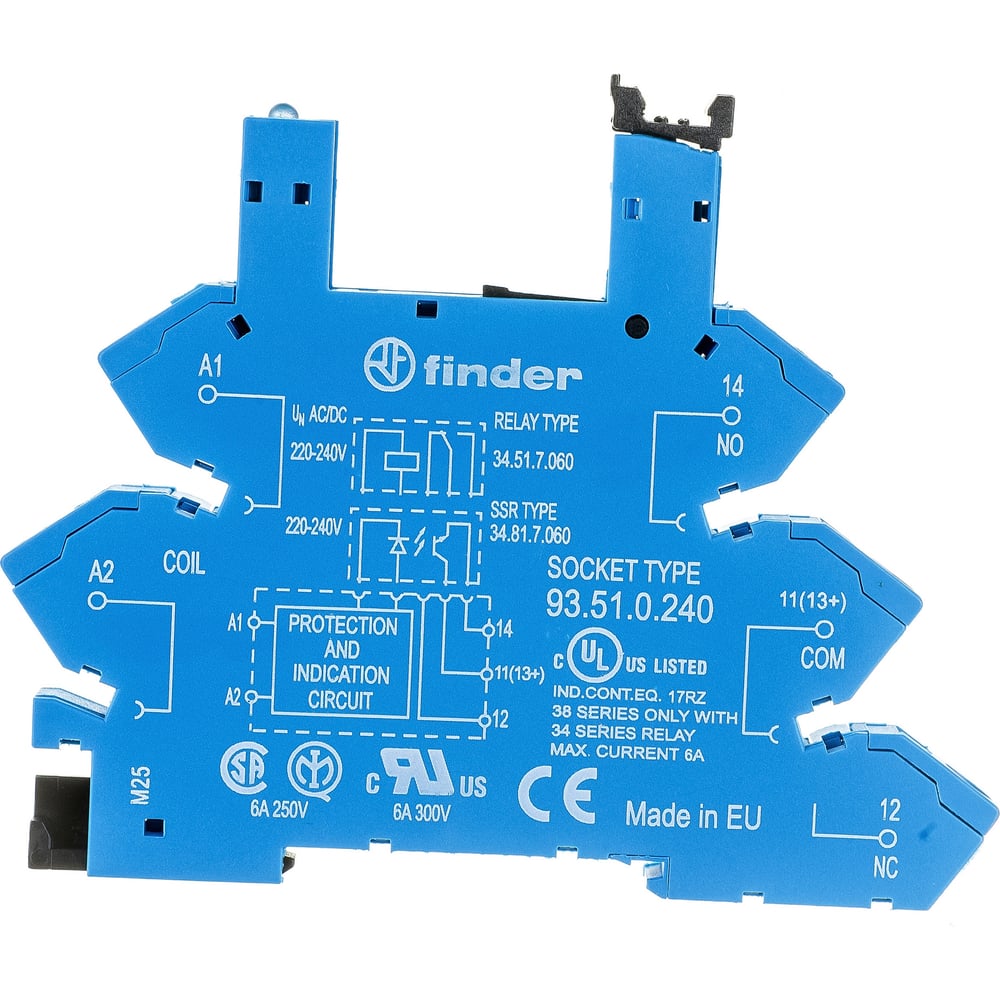 фото Розетка для реле 34.51, 34.81 finder