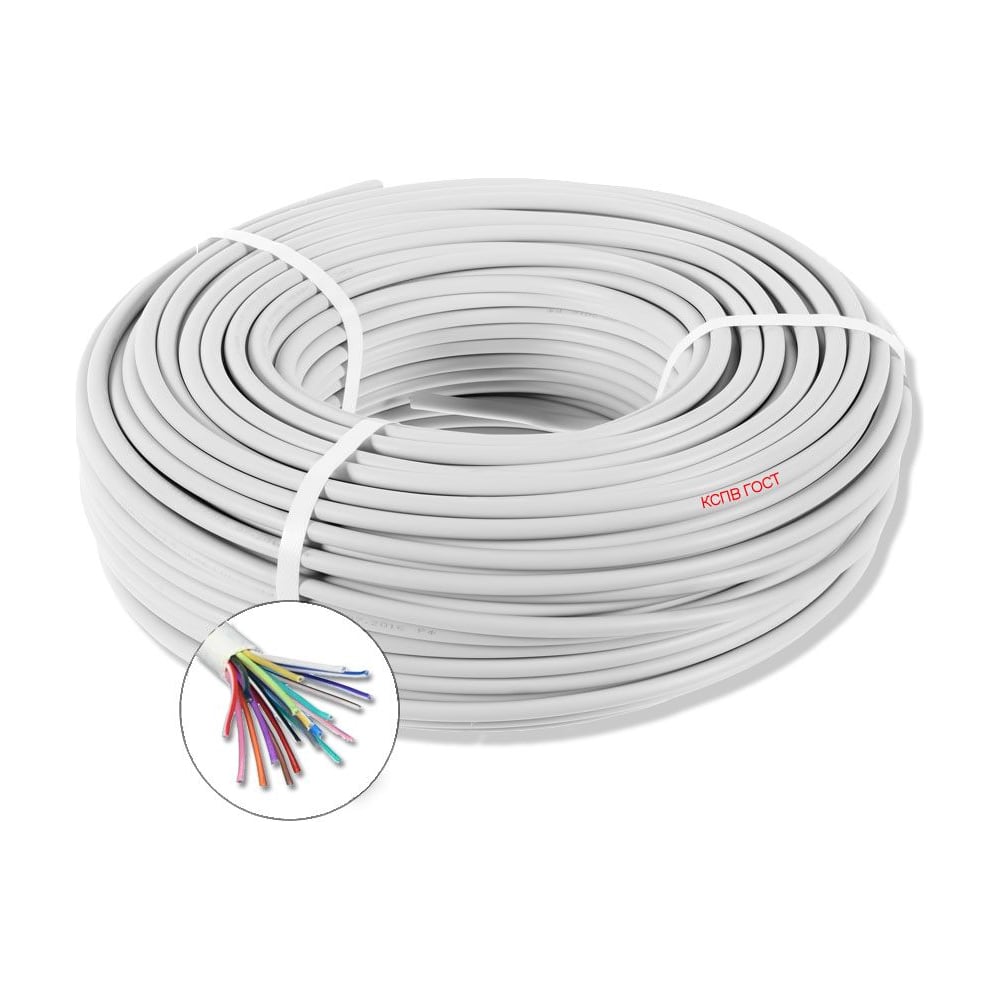 Изображение товара Кабель для пожарной и охранной сигнализации БУРЕВЕСТНИК КСПВ 12x0.4 мм2, 10м