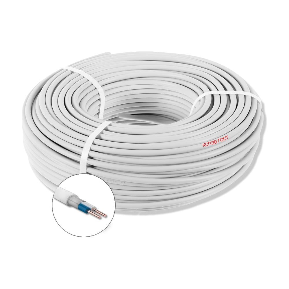 Изображение товара Кабель для пожарной и охранной сигнализации БУРЕВЕСТНИК 2x0.4 мм2 200 м ГОСТ