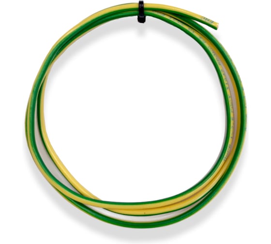 Изображение товара Провод электрический БУРЕВЕСТНИК пугвнг(a)-ls 1x2.5 мм2 зелено-желтый, 15м BOZ250010L15