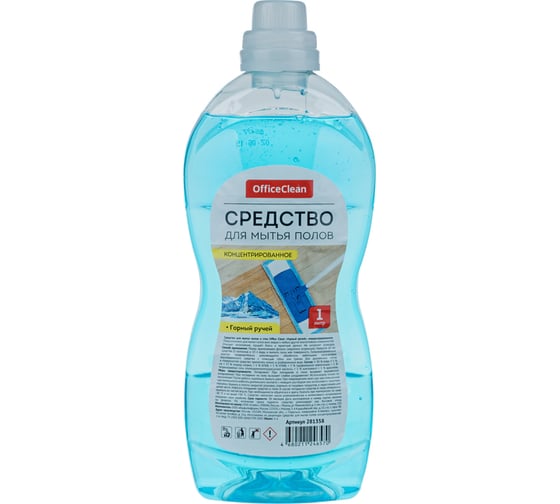 Изображение товара Средство для мытья полов и стен OfficeClean Горный ручей концентрат 1 л 281358