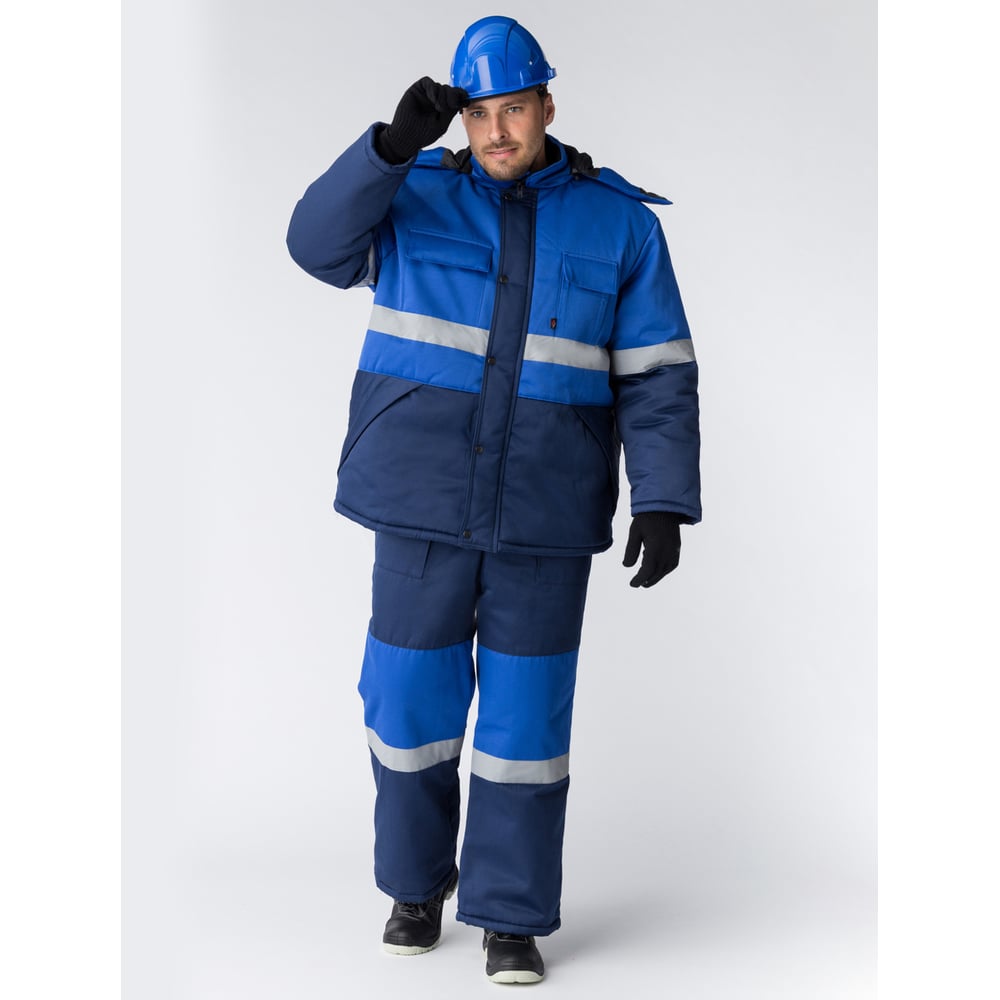 Зимний костюм Факел, размер XS (44-46), цвет темно-синий/васильковый 87468915.016 Профи-Норд - фото 1