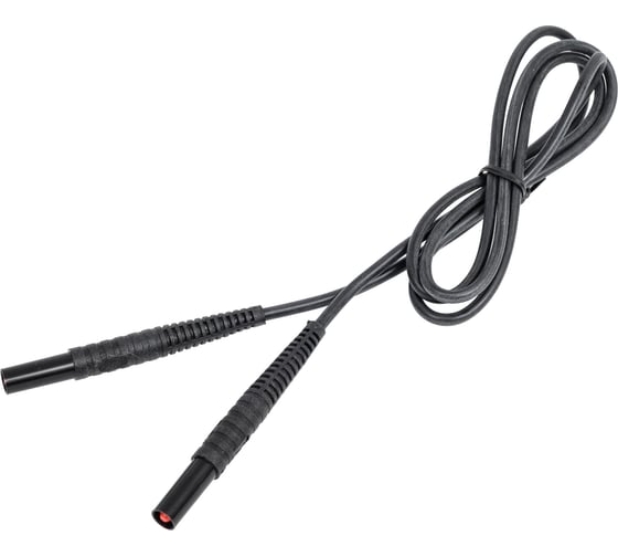 Изображение товара Провод измерительный с разъемами банан (1.2 м; черный) SONEL WAPRZ1X2BLBB