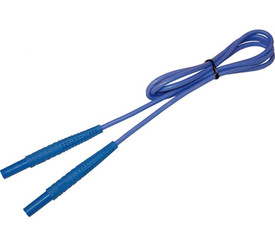 Изображение товара Провод измерительный с разъемами банан (1.2 м; голубой) SONEL WAPRZ1X2BUBB