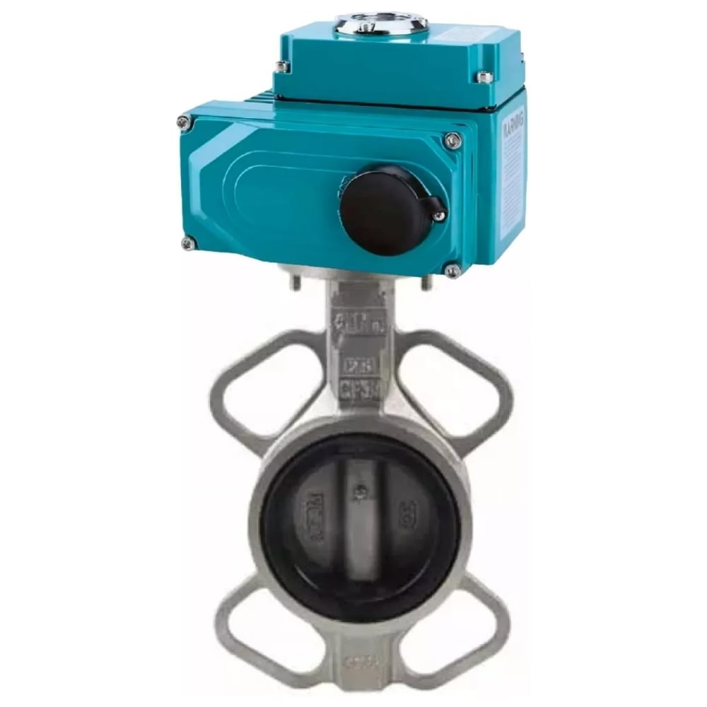 Изображение товара Затвор DN.ru 316-316-VITON-2W-Fb Ду200 Ру16 с электроприводом