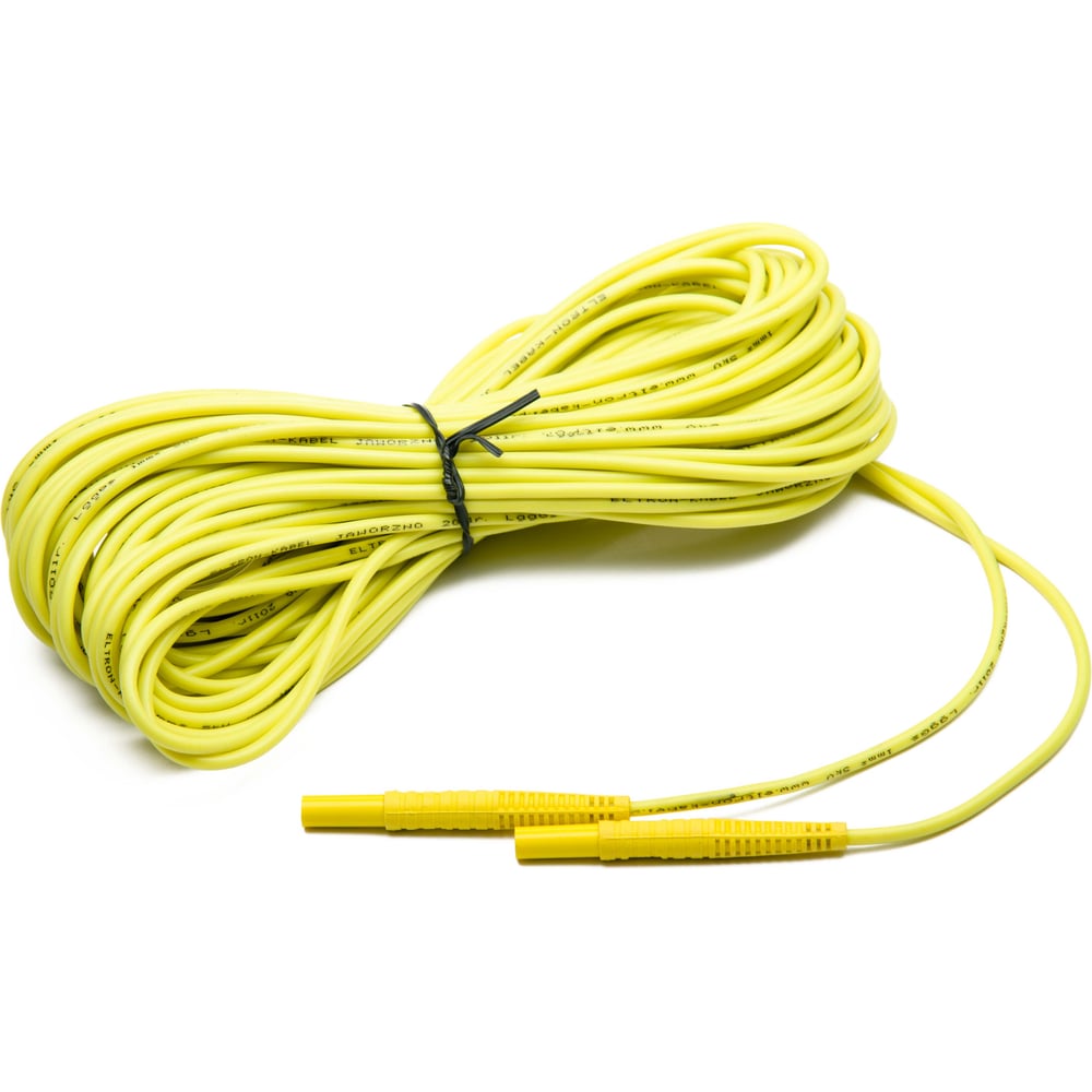 Изображение товара Провод измерительный с разъемами банан 20 м SONEL WAPRZ020YEBB желтый
