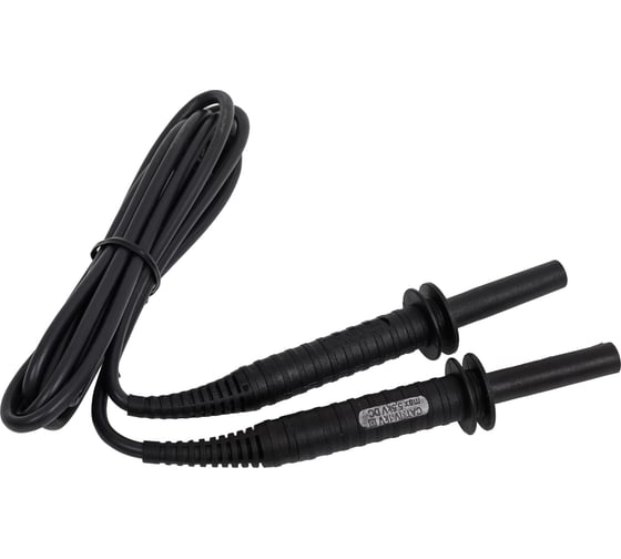 Изображение товара Провод измерительный/экранированный с разъемами банан (1.8 м; черный) SONEL WAPRZ1X8BLBB