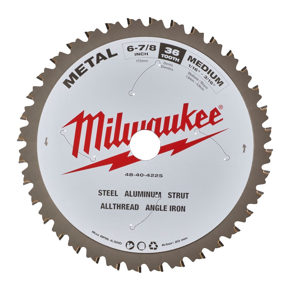 Пильный диск по металлу для циркулярной пилы Milwaukee диск по дереву для циркулярной мини пилы м200 messer