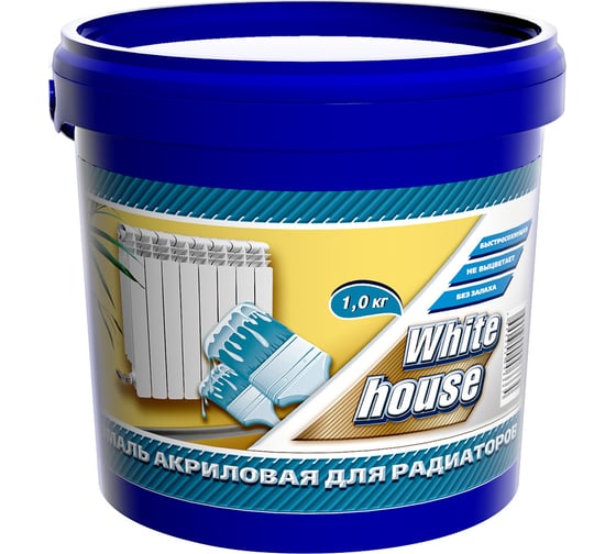 Изображение товара Акриловая эмаль White House для радиаторов (белая; 1 кг) 13827
