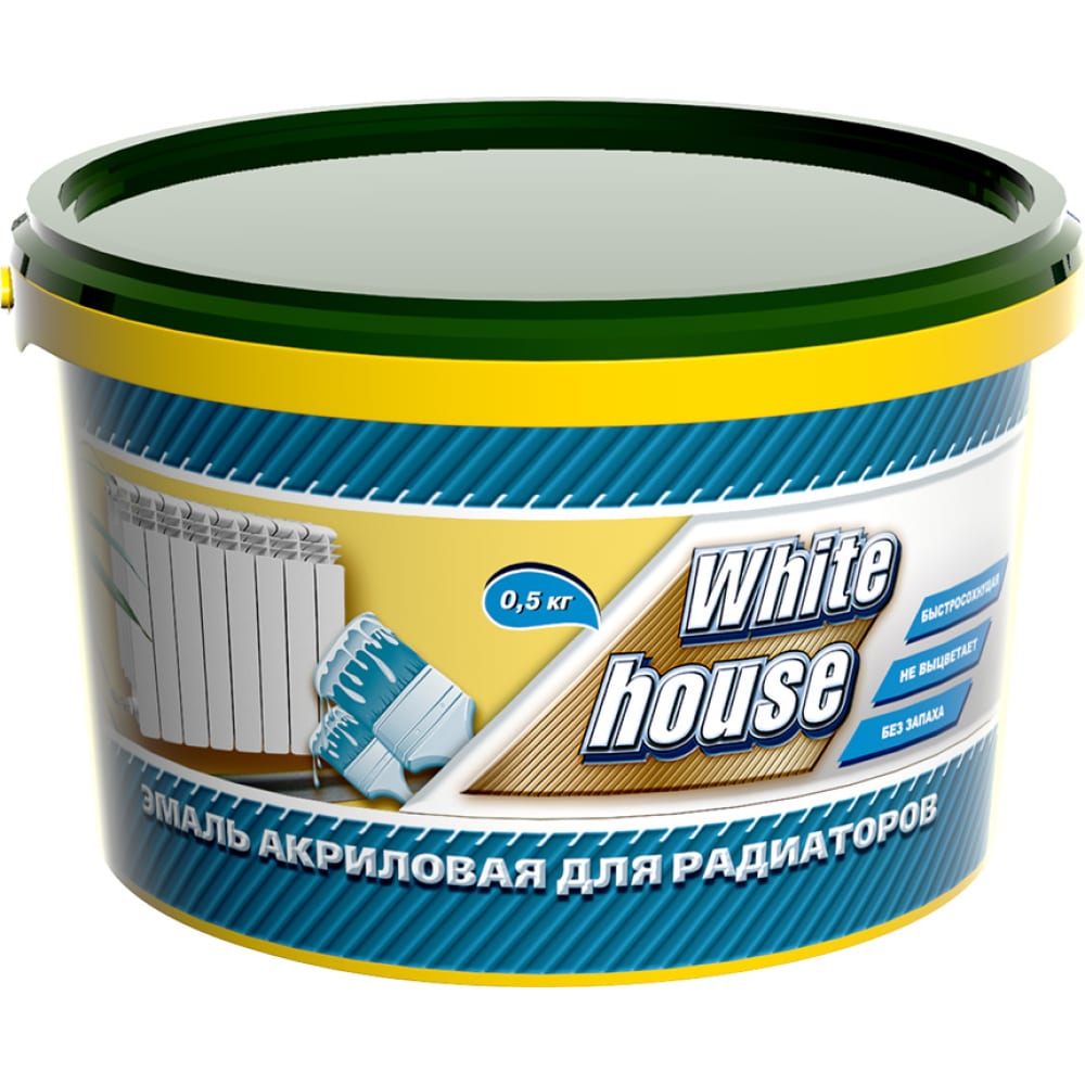 Акриловая эмаль для радиаторов White House акриловая грунтовка white house
